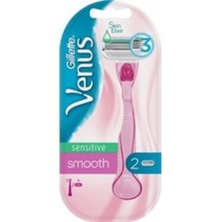 Gillette - Venus Sensitive Smooth - Women`s razor + 2 heads