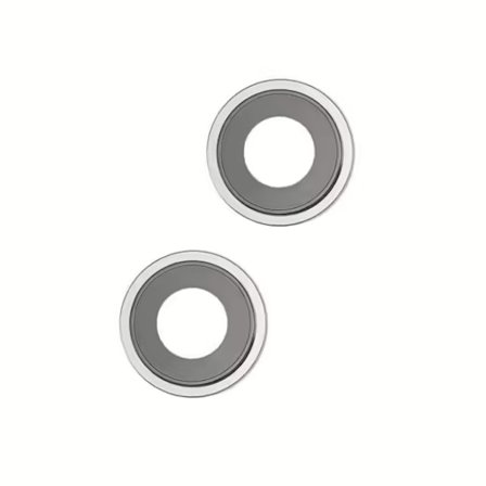 iPhone 14 Kameralins med Ram - Sliver