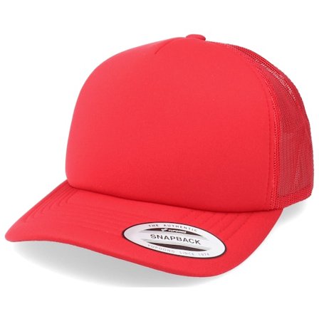 Yupoong - Rosso trucker Cappellino - Red Foam Trucker @ Hatstore