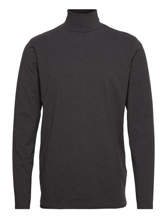 Slhrory Ls Roll Neck Tee Grey Selected Homme