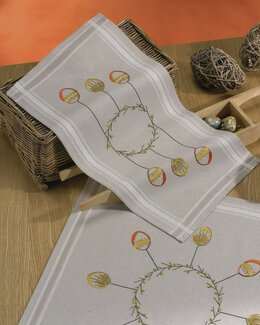 Broderikit Löpare Påskägg med eller utan garn