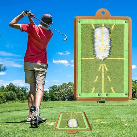 Golf treningsmatte for slagdeteksjon, golfmatte i premiumklasse, golf treningsmatter for banetilbakemelding Green none