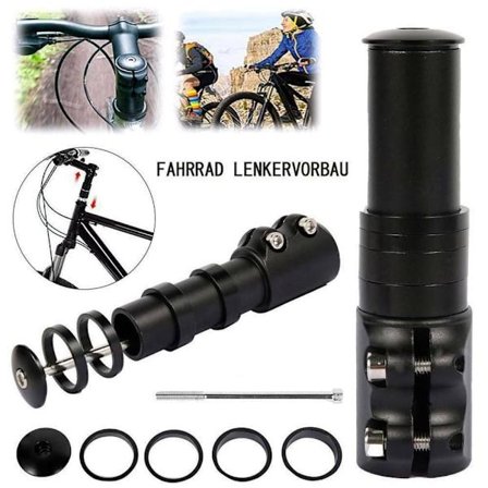 Sykkelstyreforhøyer stammeforlenger gaffelforlenger 121 mm MTB