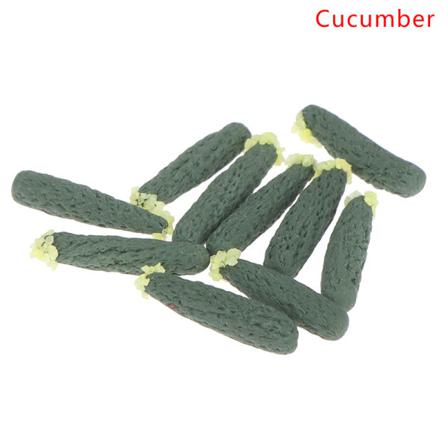 10 Stk/sett 1:12 Dukkehus Frukt Grønnsaker Gulrot Tomat reddik Cucumber