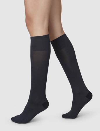 Swedish Stockings Irma Support Knee-Highs - Black - 39-41