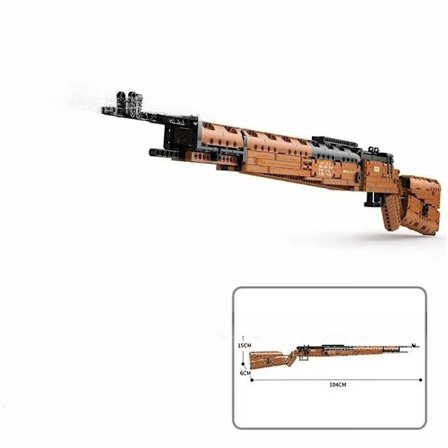 Militærserie Byggekloss Desert Eagle M1911 AK47 Pistol Kan Skyte Modell DIY Montere Klosse Leker For Barn Bursdagsgave