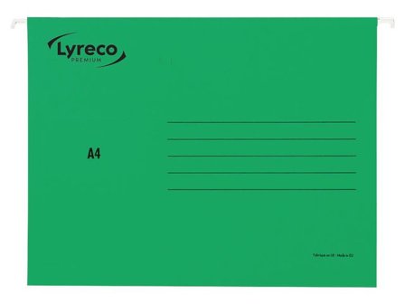 Lyreco PREMIUM Hängmapp A4 grön 25/fp - Lyreco - Kontorsmaterial - Mappar och plastfickor - Hängmappar
