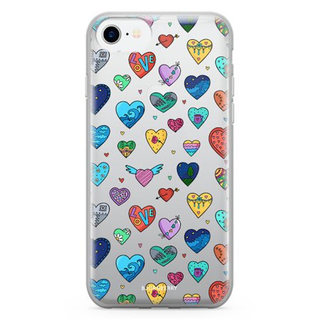 Bjornberry Skal Hybrid iPhone 7 - Hjärtan