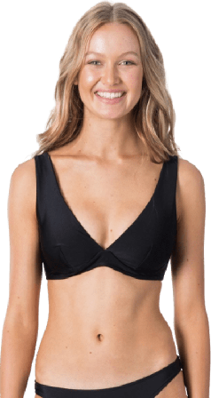 Rip Curl Women's Classic Surf D-DD Plunge Women swimming suits Black S