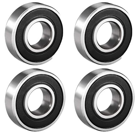 4 stk. 6001-2RS dobbelt forseglede kuglelejer 12mmx28mmx8mm kulstofstål