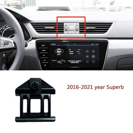 Yhteensopiva Skoda Superb Octavia Fabia Rapid 2015 2016 puhelinpidikkeen jalustan kanssa, erillinen pohjan kollokaatioteline