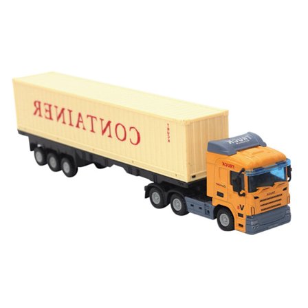 Container Truck Simulation Legeringsbilmodell Europeisk Transportlastbil
