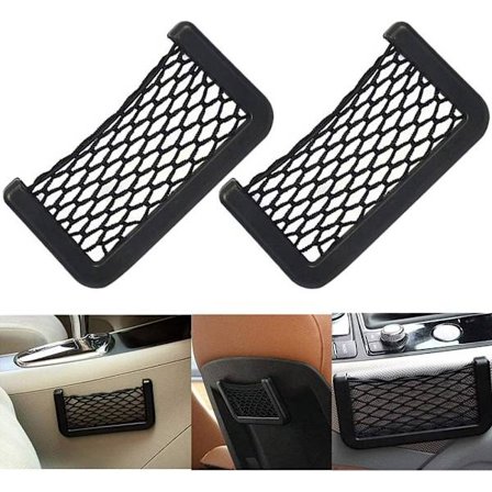 Bilbagagerumsnet, Bilopbevaringsnet, Elastisk opbevaringsnet til camping - Bilopbevaringsnet til campingvogn, magasin (lille sugekopkort)