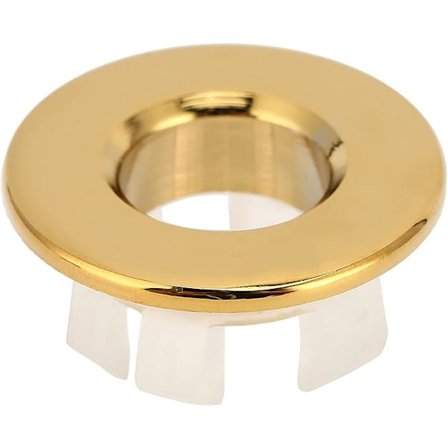 Håndvask overløbsbeskyttelsesring 3,5 x 0,6 cm messing håndvask rundt hul trim dæksel til hul håndvask trim (guld)