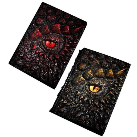 3D Lohikäärme Kovakantinen Veistos Päiväkirja, Antiikkinen Käsintehty Longan Polystone Tyhjä Askartelu Kirjoitus Luonnos Muistikirja Päivittäinen 