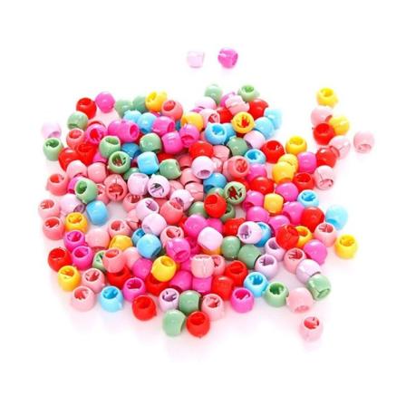 100 stk. Mini hårklemmer clips farverige perle hårnåle klemmer små