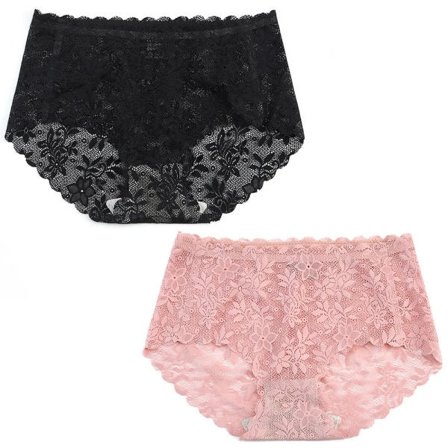 IC 2 stk. Sexede Underbukser til Kvinder Blonder Højtaljede Kvinder