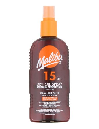 Malibu Malibu 200Ml Spf 15 Dry Oil Spray - Nude - 200 ML