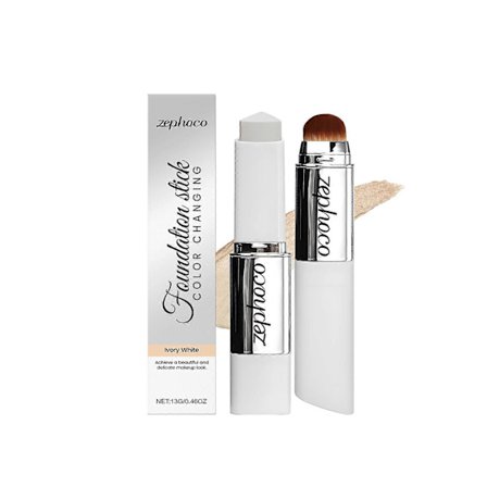 Zephoco Ivory White Concealer Färgskiftande Stick Foundation Återfuktande Delikat Daglig Återfuktande Naturlig Matt Klar Sminkeffekt