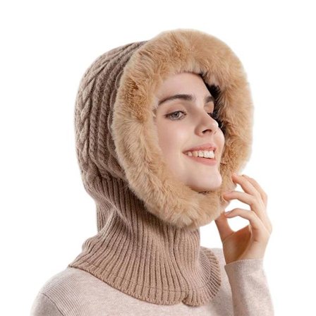 Balaclava lue Plysjhatt KHAKI