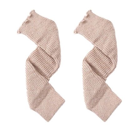 3 par benvarmere til børn og piger. Arm- og benvarmere khaki KLB