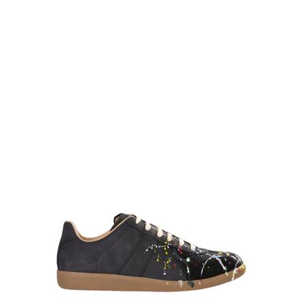 Maison Margiela Sneakers , Zwart , Heren , Maat: 41 EU