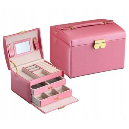 Rosa Smyckeslåda/juvelbox