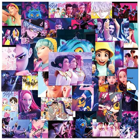 50 stk K-Pop Jentegruppe Klistremerker – Vanntette dekorative klistremerker for laptop, vannflaske, dagbok