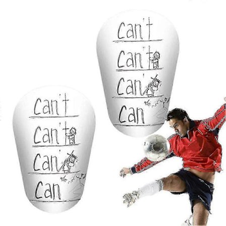 Leggskinn Lette Fotball Leggskinn Sport Benbeskyttelse S/XS Hvit S