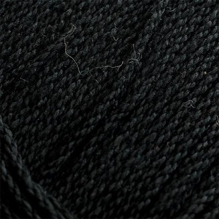 12/6 Virkgarn Svart Svart