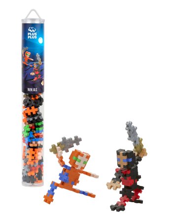 Plus-Plus | Plus-Plus Ninjas / 100 Pcs Tube | ONE SIZE