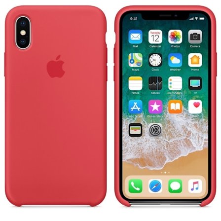 Apple iPhone XS Max Original silikoneskal i Rød farve