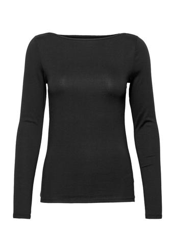 Ls Mod Bateau T-shirts & Tops Long-sleeved Musta GAP