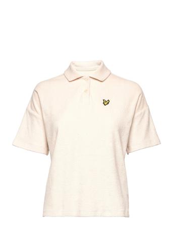 Boucle Polo Shirt T-Shirts & Tops Polos Creme Lyle & Scott