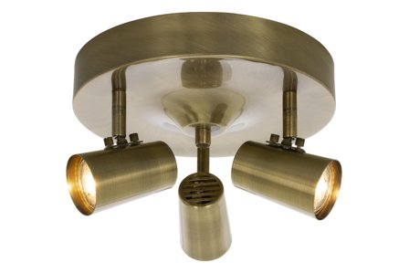 Aneta Lighting PILOT 3-SPOT plate, antik, 3 x GU10