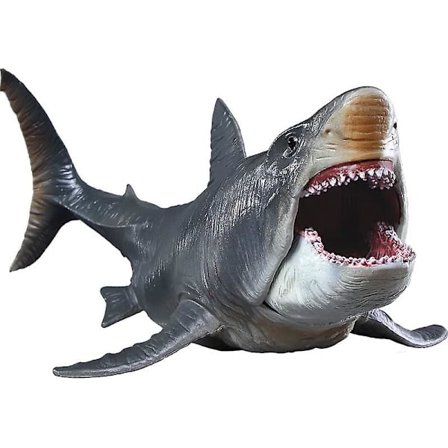 Megalodon hajleksaker - Fantastiska presenter till barn - 27 cm lång - Rörlig käke - Realistiska hajfigurer - Födelsedagspresentleksak till pojkar och
