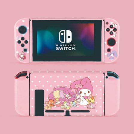 Beskyttende deksel for Switch, TPU Slim deksel kompatibel med Nintendo Switch-konsoll og Joy-Con