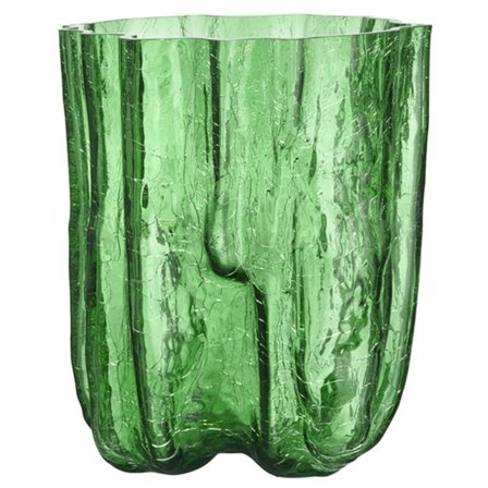 Kosta boda Crackle vase 270 mm, grøn | KitchenOne