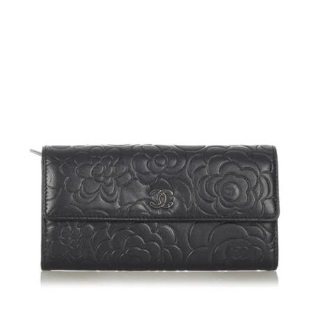 Chanel Vintage Pre-owned Wallets Sort, Dame Vintage Accessories, Størrelse: ONE Size