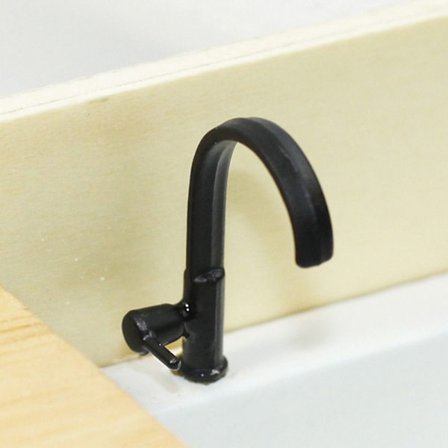 4 STK Dukkehus Vandhane Miniature Hane SORT 3 3