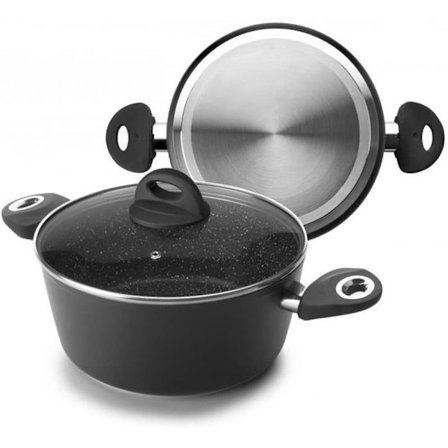 Gratängform - IBILI - Natura - 28 cm - Non-stick stenslagsstil - Lock i glas