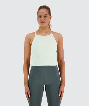 Strappy Ribbed Crop Top fresh mint / XL