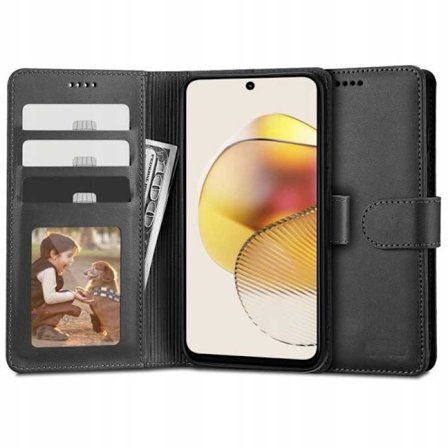 Motorola Moto G53 Wallet Case PU-nahkainen 4-POCKET