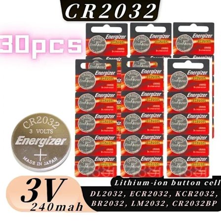 NY 5-100 stk CR2032 cr 2032 DL2032 BR2032 5004LC Batteri 3V Lithium Batteri knapcelle til bilnøgleur, legetøj, urbatterier