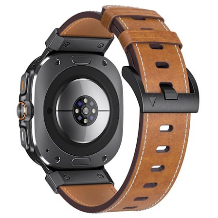 Ægte koskindslæder urrem til Samsung Galaxy Watch Ultra 47mm - Minimalistisk sportsrem