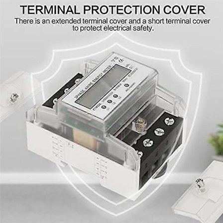 3-vaihe 4P KWh Mittari Energiamittari 230 / 400V 5-100A Digitaalinen Sähkömittari Sähkönkulutus M