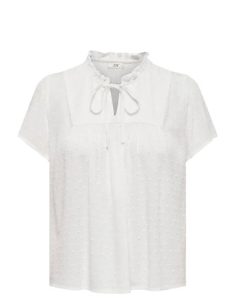 Jdylima Life S/S Top Wvn Noos White JDY