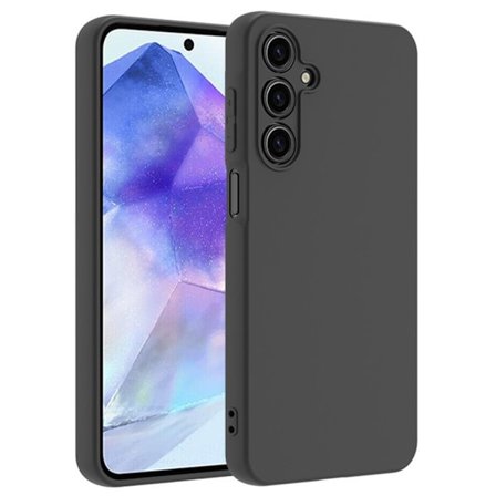 SKALO Samsung A16 Matte Black Ultra-tynd TPU Cover