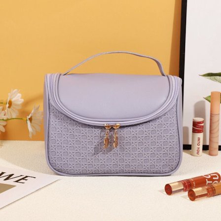 Två lila kosmetikaförvaringsväskor (lila 2-2)