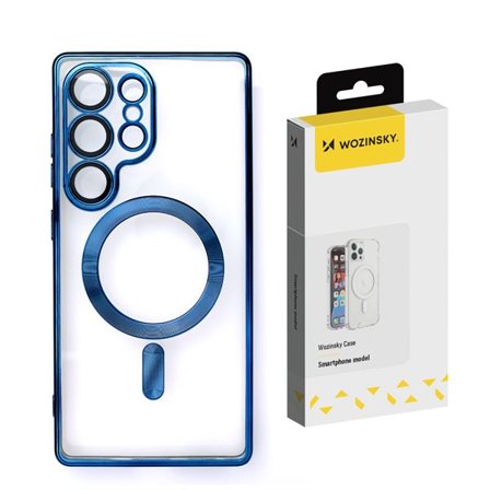Wozinsky Galvanoitu suojakotelo Magsafe-järjestelmällä Samsung Galaxy S25+ - sininen